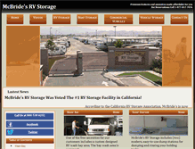 Tablet Screenshot of mcbridesrvstorage.com